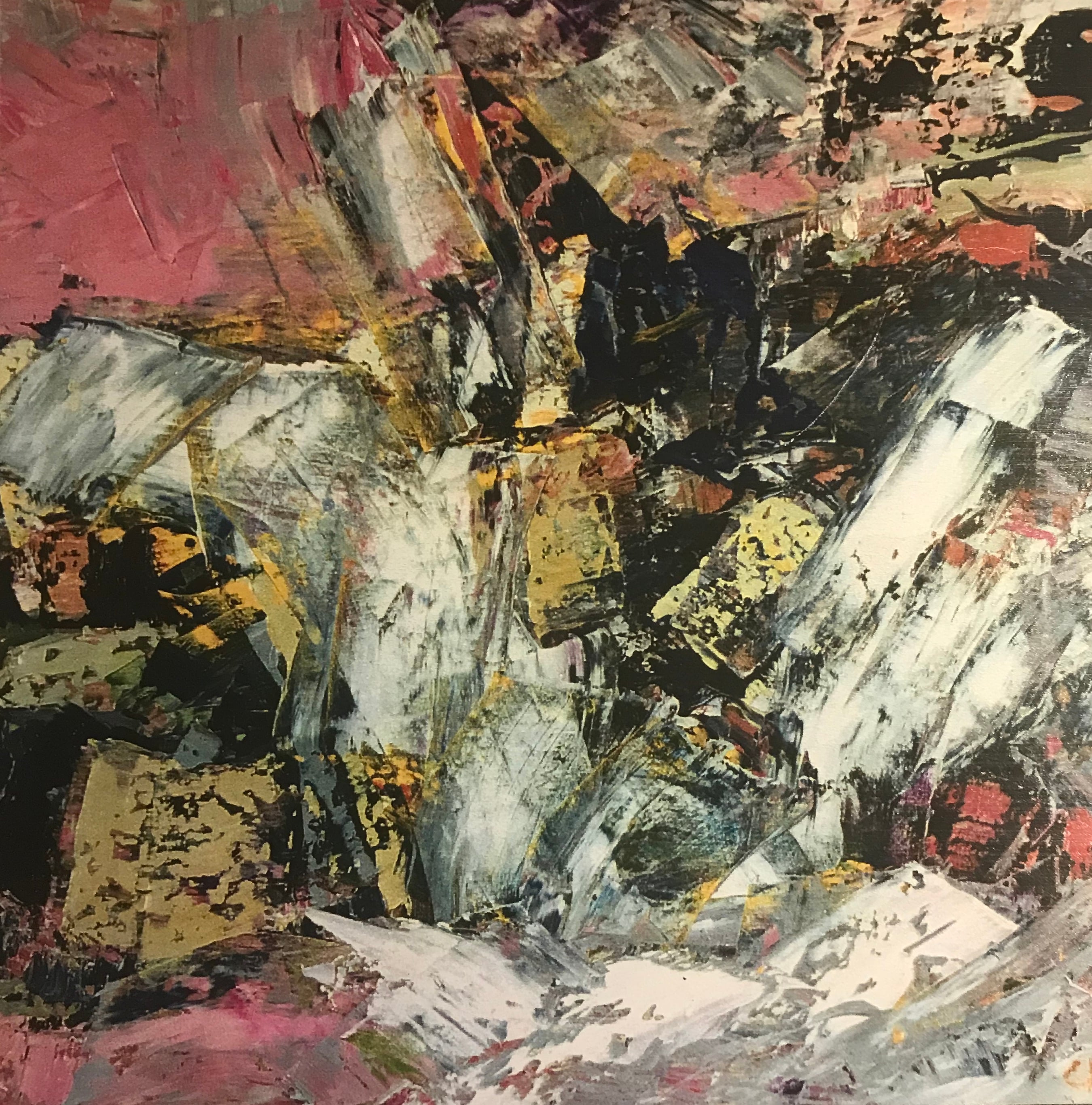 Chantal Jonassen, fossil, art, pink, painting