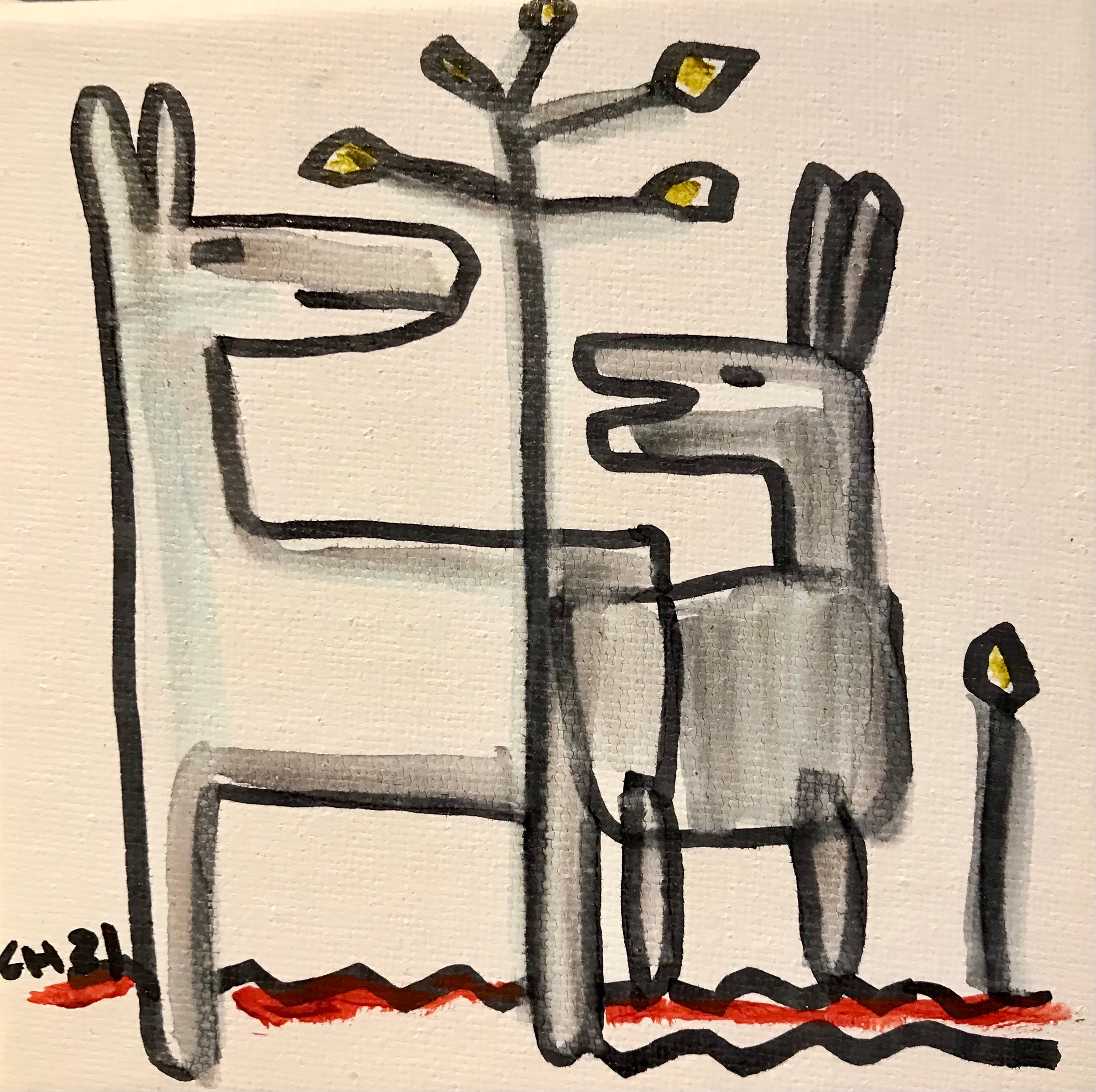 Chantal Jonassen, enfantd´art, menneskeliggjorte dyr, , maleri for børn og barnlige sjæle, Danmark, humor, naivistisk, kunst,humanized animals, , painting for children and childish souls, Denmark, humor, naive, art, Børnemalerier, art, kunst, børnekunst, enfantd´art