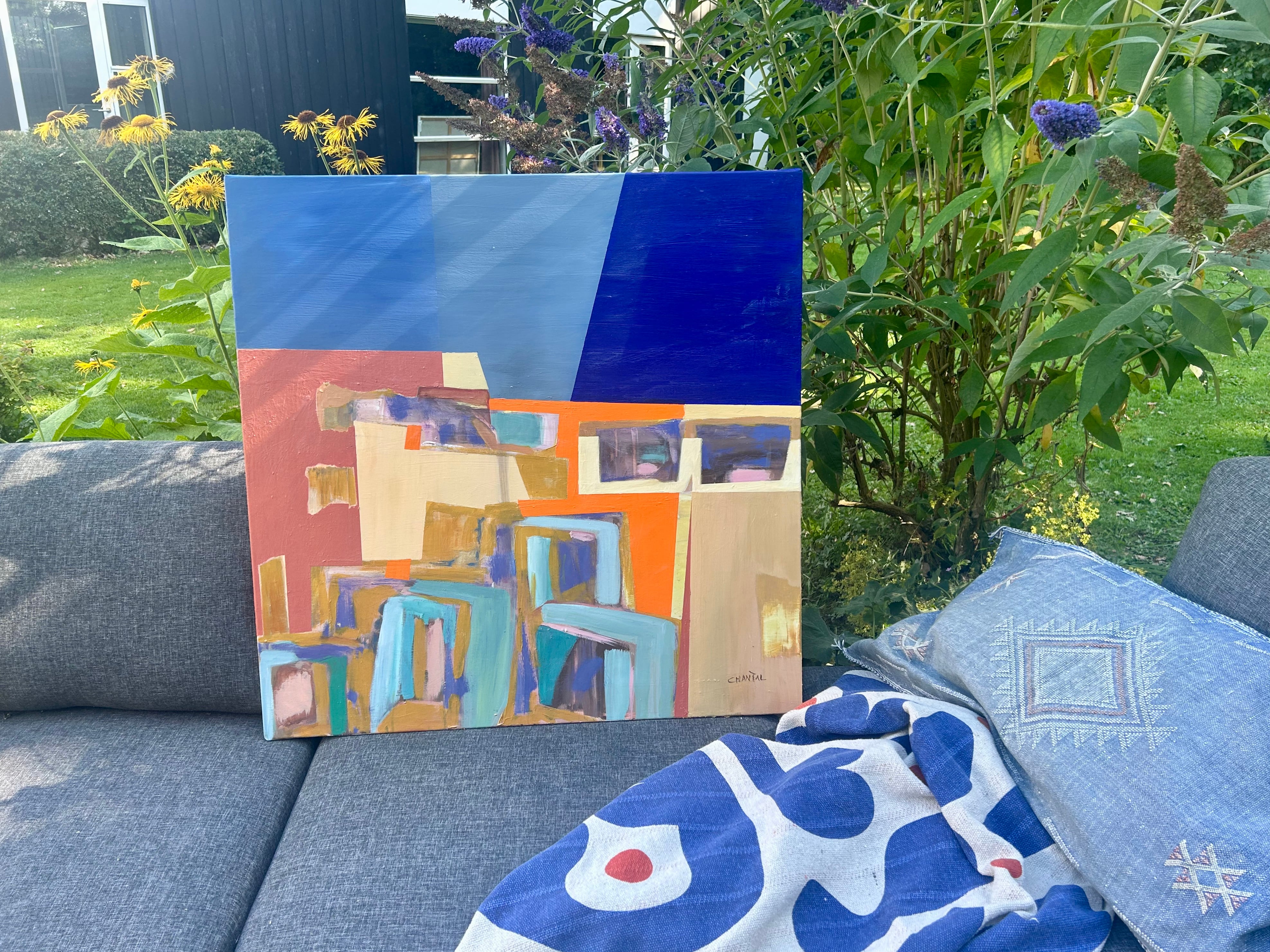 Chantal Jonassen, galleri, Mols, Rønde, Syddjurs, art, kunst, maleri, painting, Bilder, ekspressiv, Maghreb, Maroc, Marokko, by, ville, hav, 
