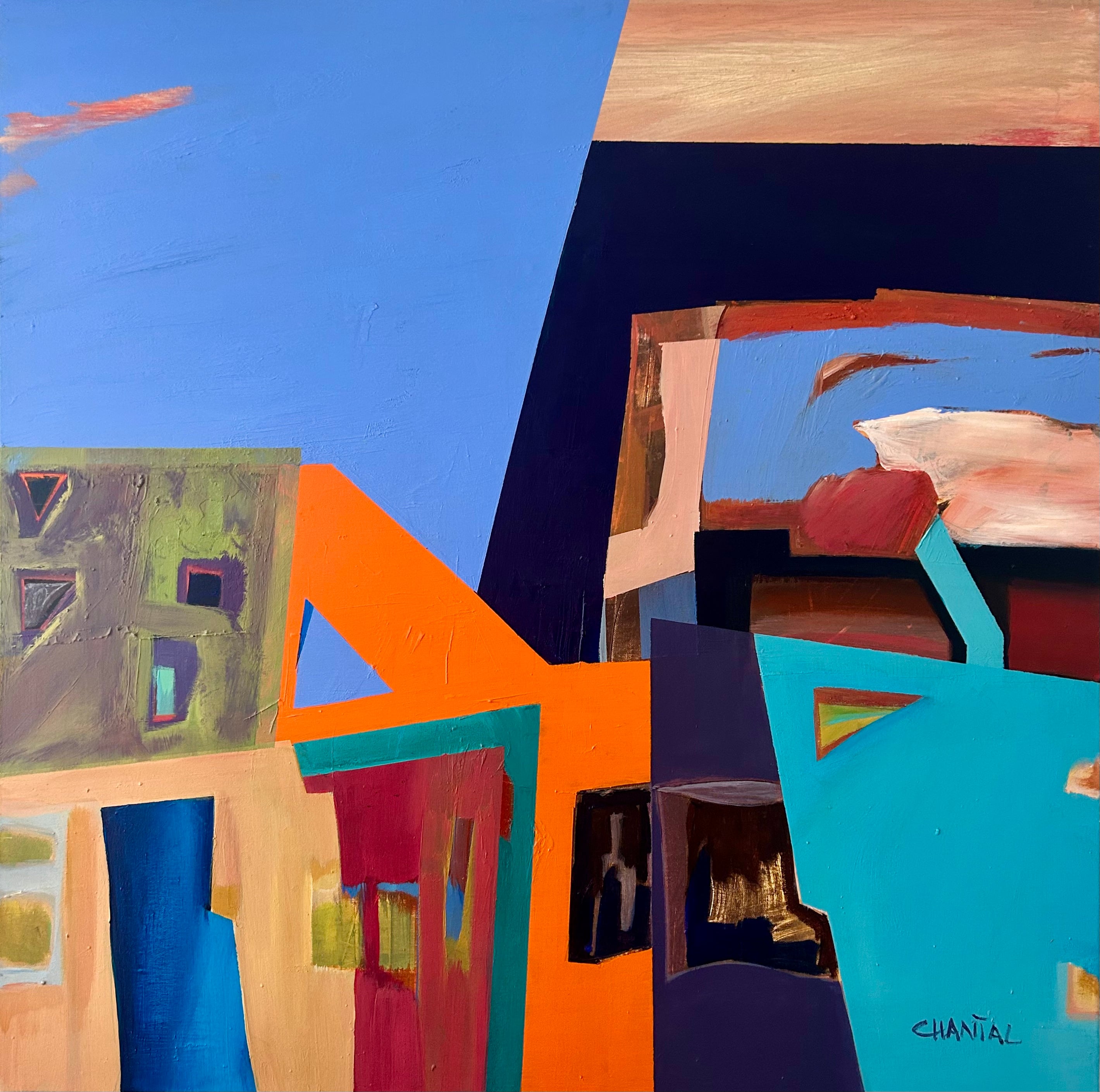 Chantal Jonassen, galleri, Mols, Rønde, Syddjurs, art, kunst, maleri, painting, Bilder, ekspressiv, Rum, room