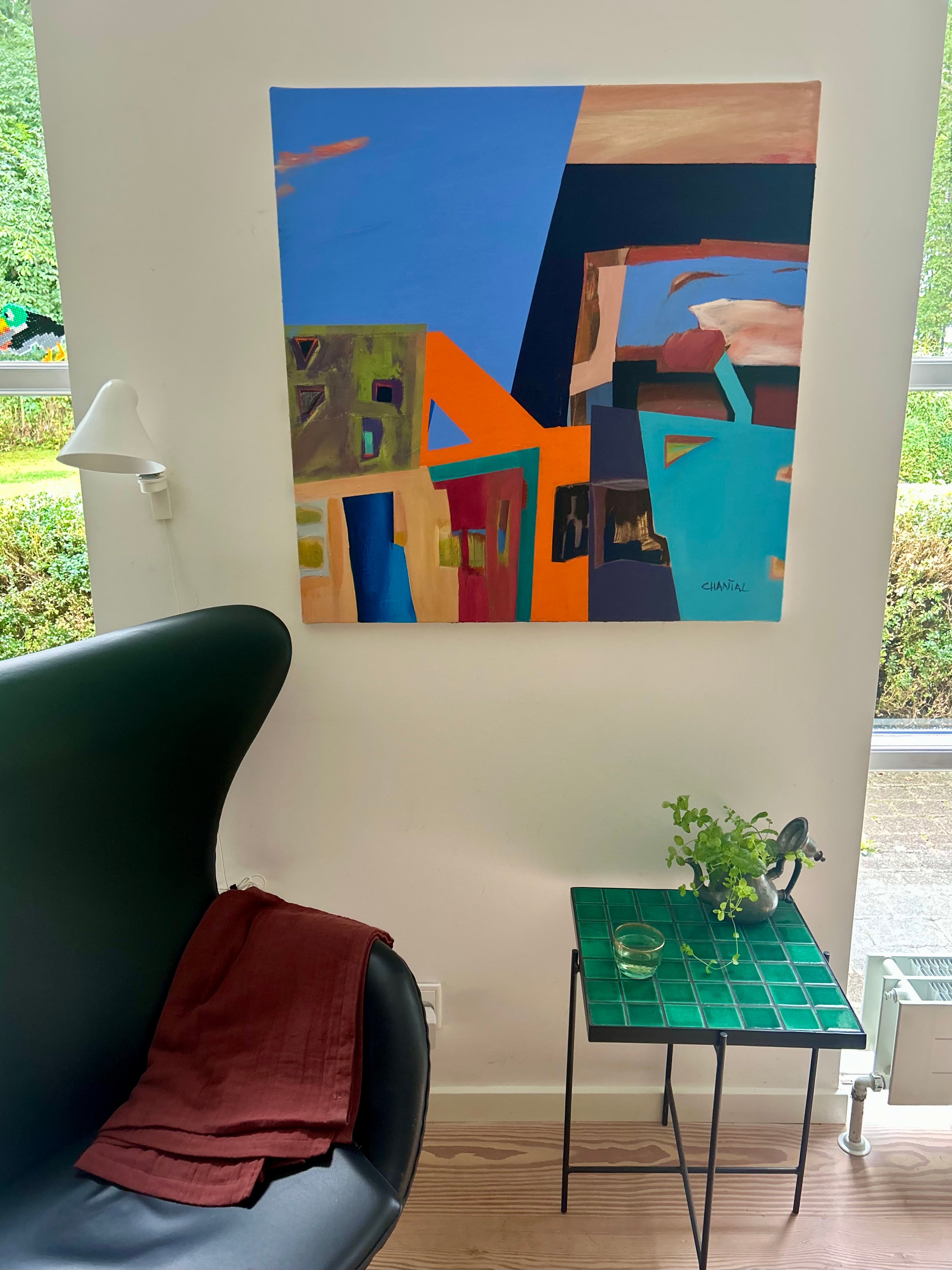 Chantal Jonassen, galleri, Mols, Rønde, Syddjurs, art, kunst, maleri, painting, Bilder, ekspressiv, Maghreb, Maroc, Marokko, by, ville, hav, 
